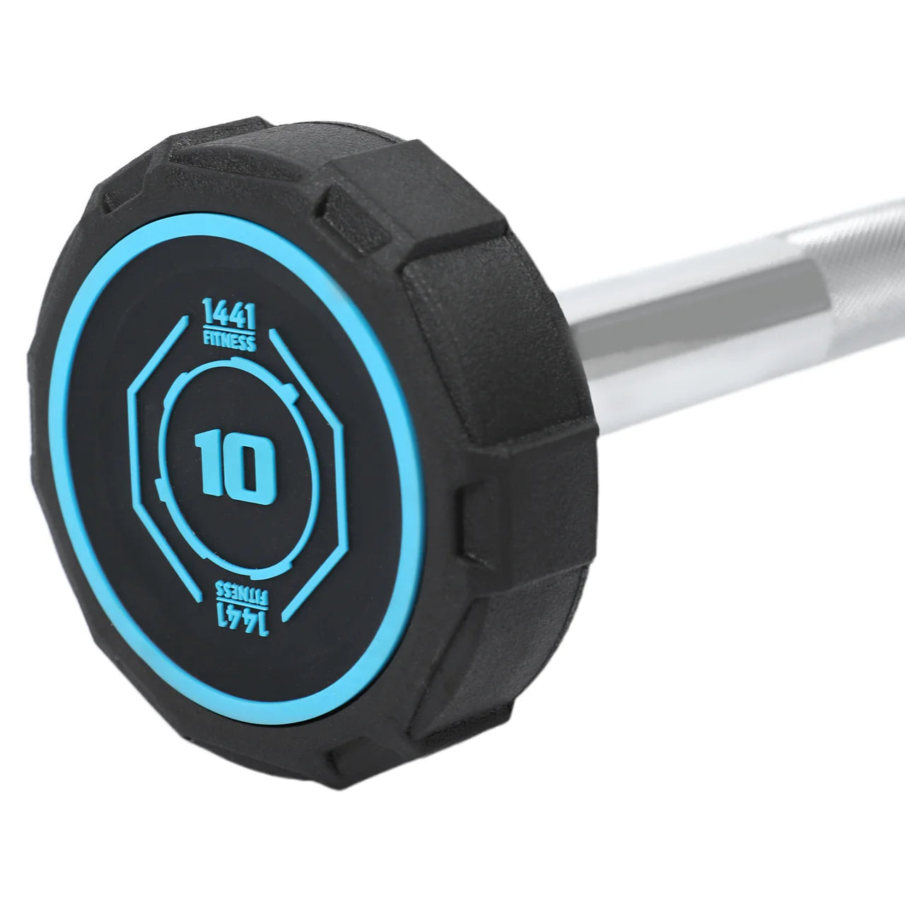 1441 Fitness Fixed Weight Curl Barbell PU (10 kg - 50 kg)