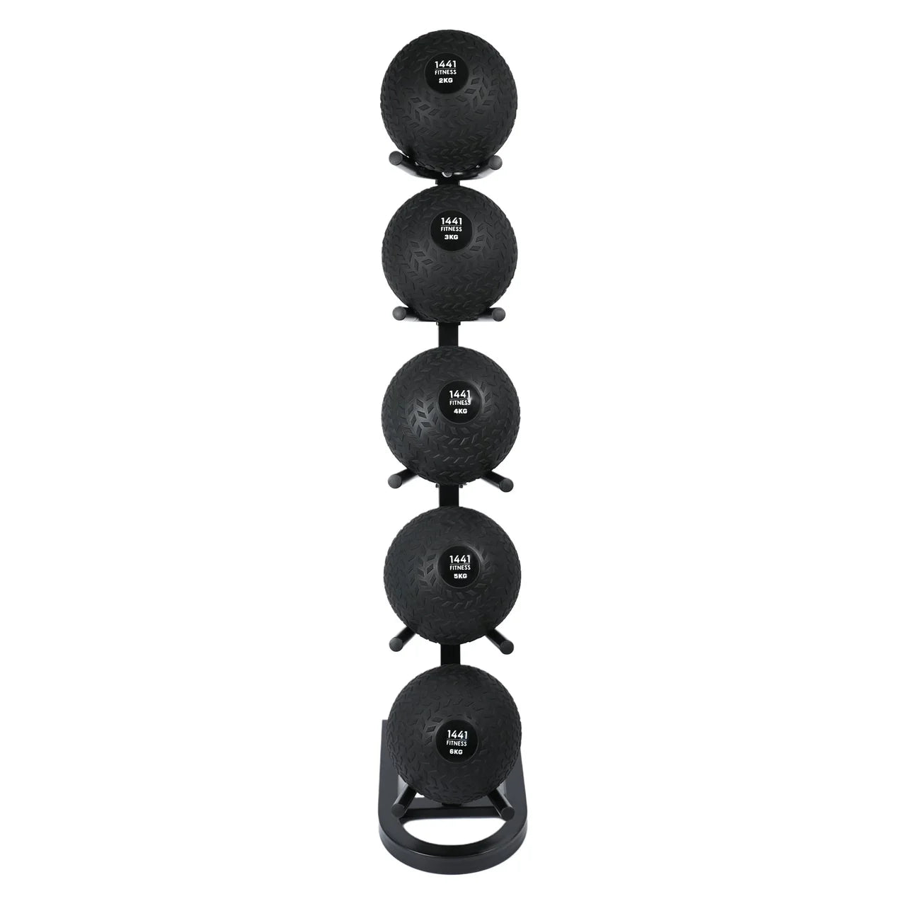 1441 Fitness Z Grip Slam ball Set with Rack - 2 Kg to 6 Kg