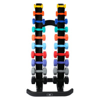 Thumbnail for 1441 Fitness Vinyl Coated Dumbbell with Rack - 1 Kg to 10 Kg