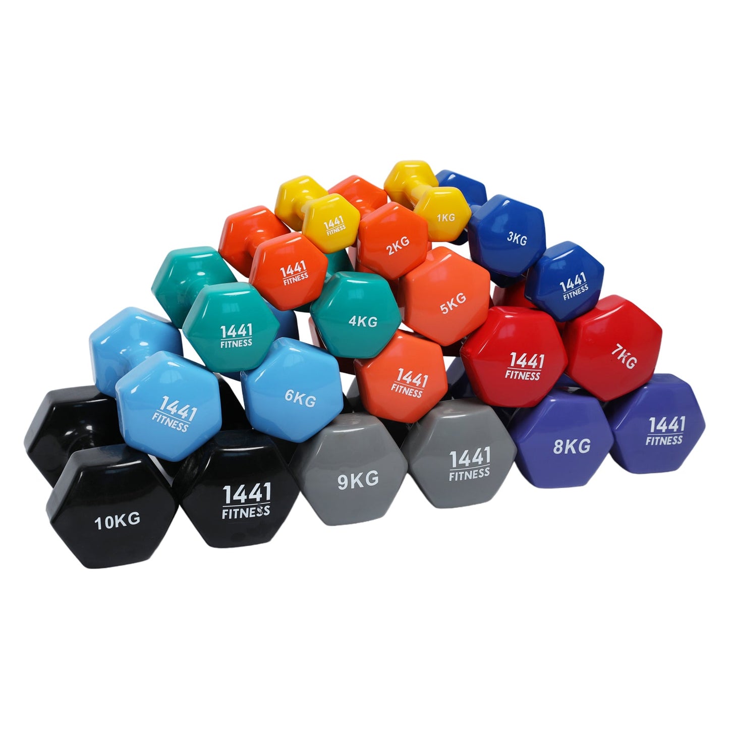 Vinyl Dumbbells 1 kg to 10 kg