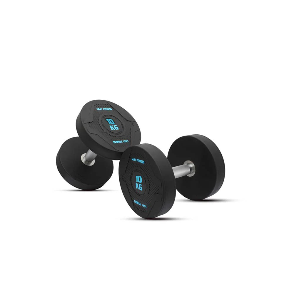 1441 Fitness PU Round Dumbbell Set - 2.5 Kg to 20 Kg