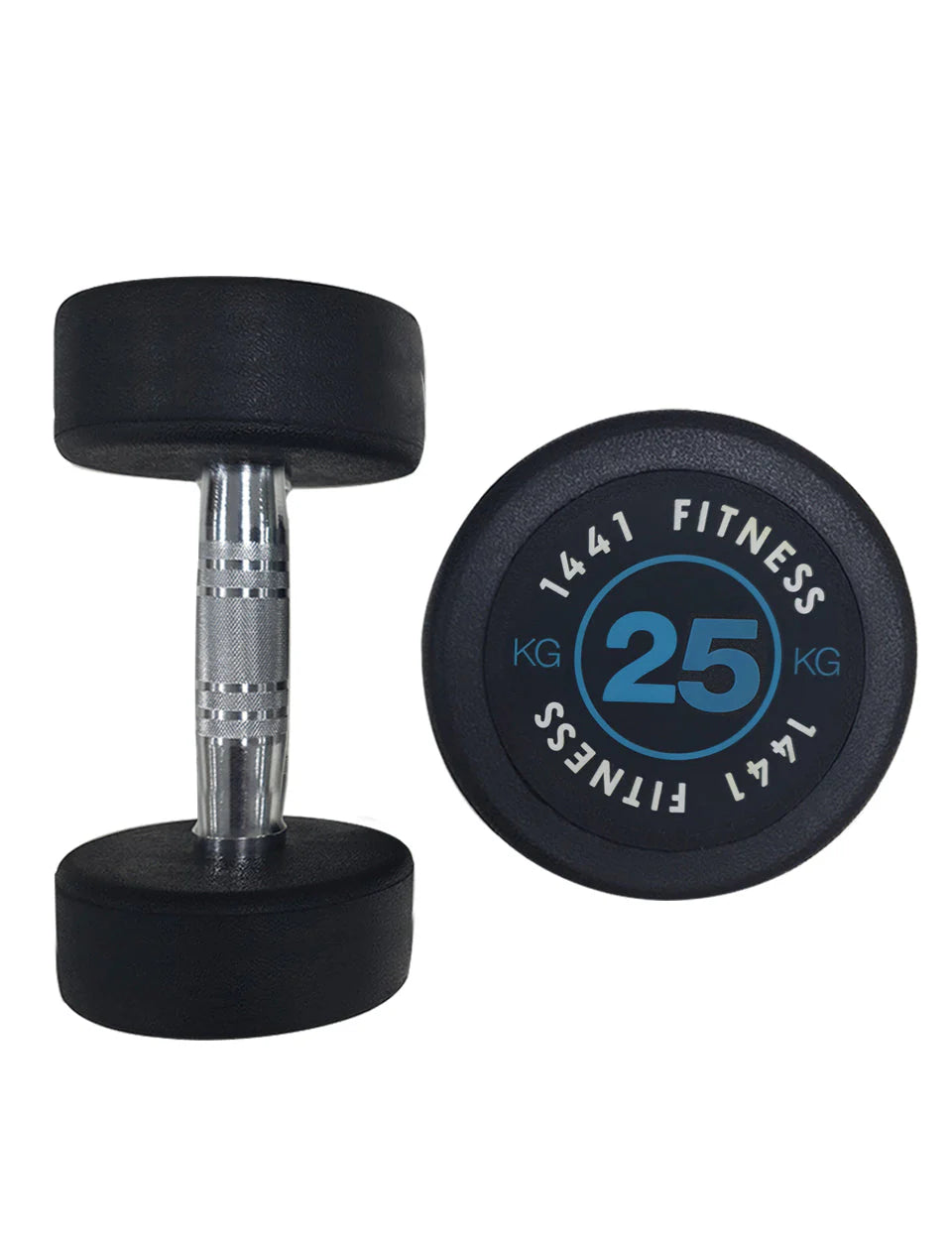 1441 Fitness Rubber Round Dumbbells - 20 Kg