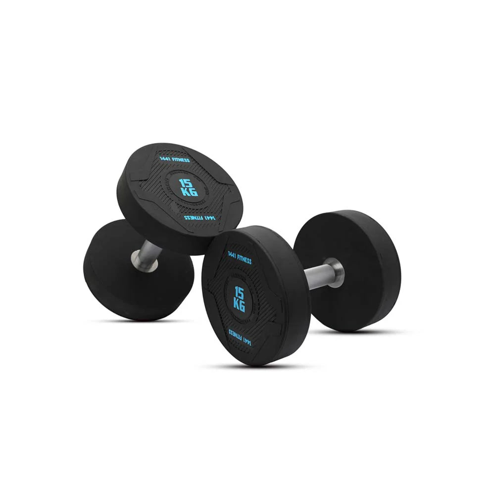 1441 Fitness PU Round Dumbbell Set - 2.5 Kg to 20 Kg