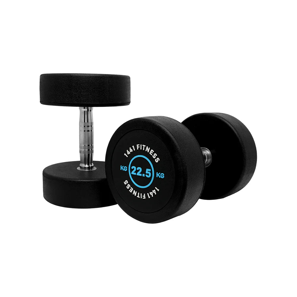 1441 Fitness Rubber Round Dumbbells - 20 Kg