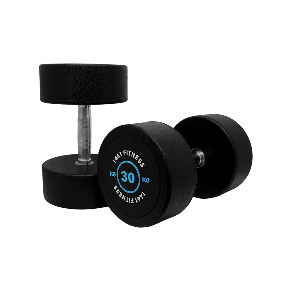 1441 Fitness Rubber Round Dumbbells - 20 Kg
