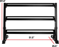 Thumbnail for 1441 Fitness Dumbbell Rack - 10 Pairs