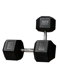 Thumbnail for 1441 Fitness - دمبل سداسي مطاطي (2.5 كجم - 50 كجم) - يباع في أزواج (قطعتان)