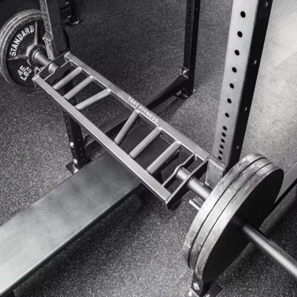 1441 Fitness - قضيب حديد متعدد القبضات مع طوق زنبركي