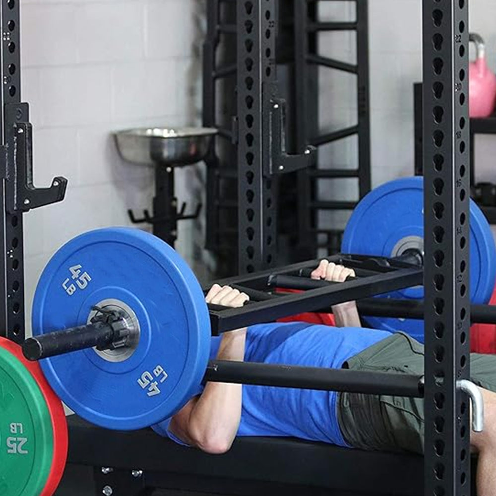 1441 Fitness - قضيب حديد متعدد القبضات مع طوق زنبركي