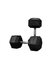 Thumbnail for 1441 Fitness - دمبل سداسي مطاطي (2.5 كجم - 50 كجم) - يباع في أزواج (قطعتان)