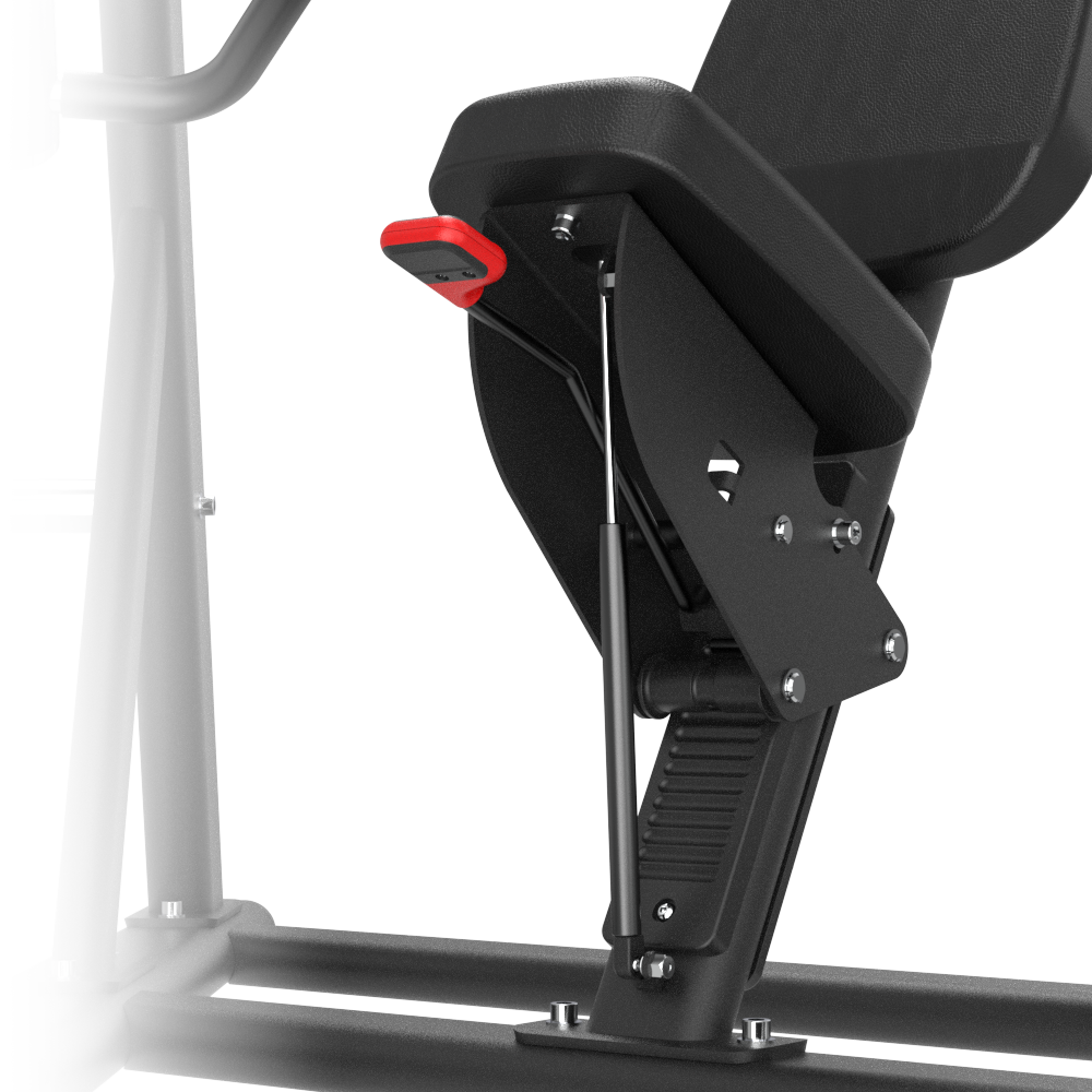 Insight Fitness Decline Chest Press - SH012 attachment with red lever on a white background