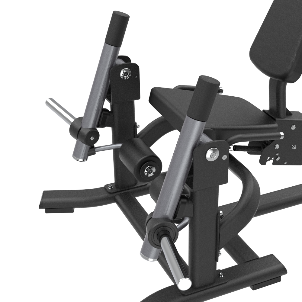 Close-up of a Insight Fitness Leg Extension - SH017 machine on a white background