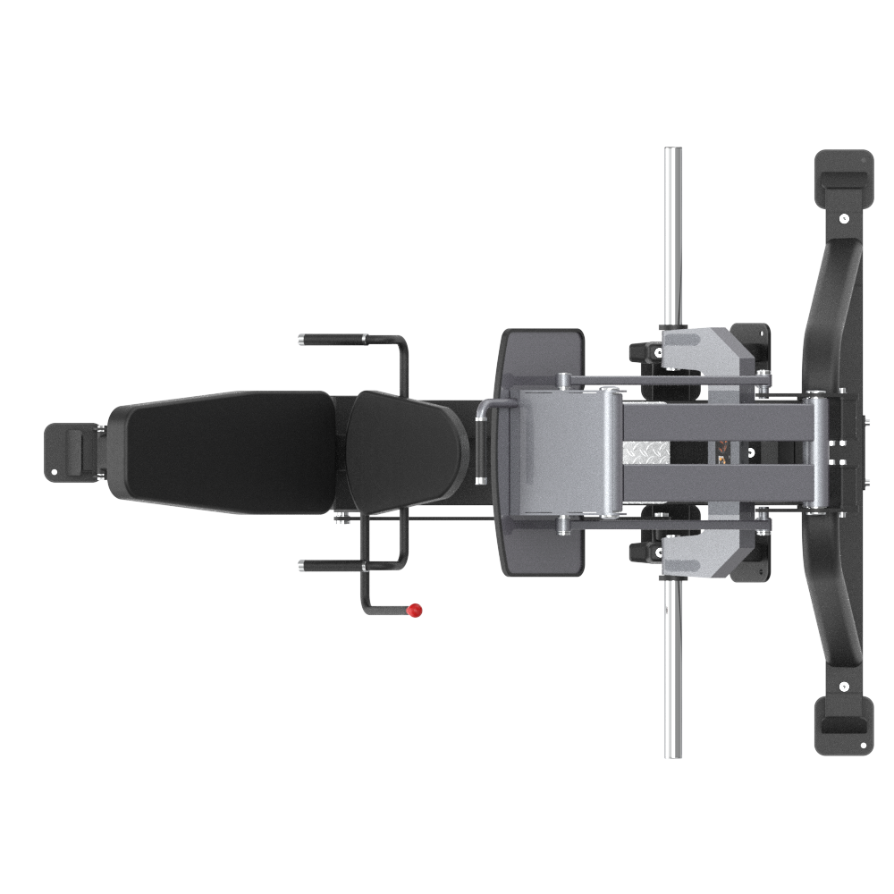 Insight Fitness Leg Press - SH008 Mechanical device with various components on a white background