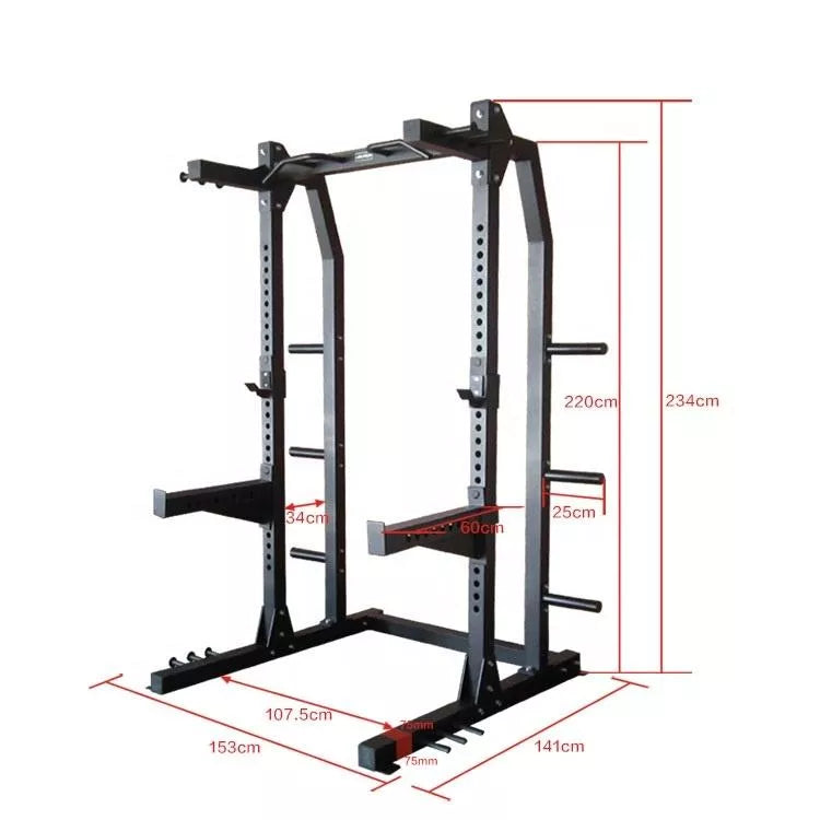 1441 Fitness Commercial Squat Rack with Platform - J613