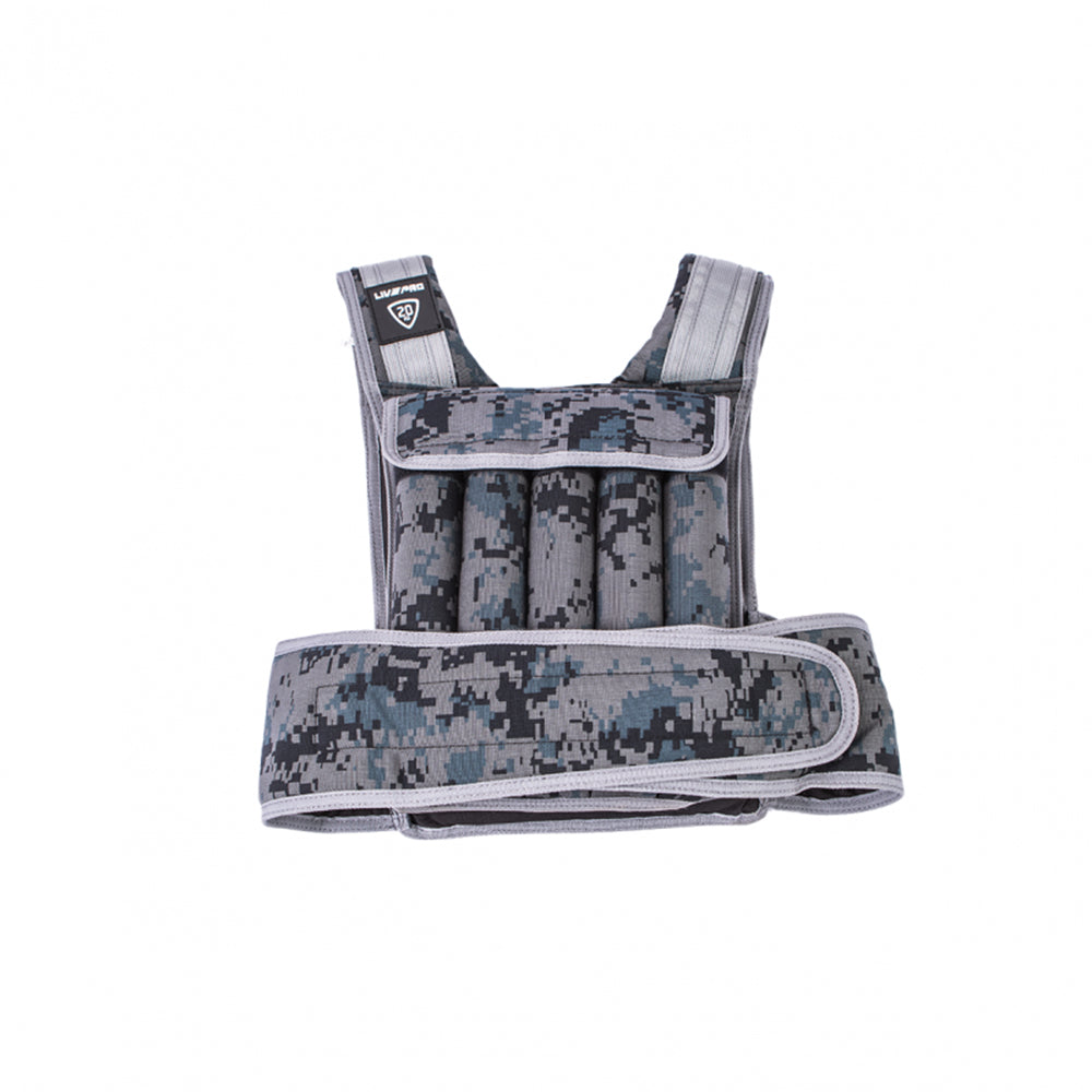 Livepro Camouflage Weighted Vest 10 Kg - LP8195