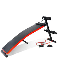 Thumbnail for Adjustable Curved Sit Up Ab Bench with Leg Support - 0701A