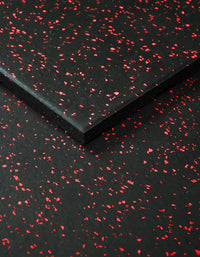 Thumbnail for 1441 Fitness Commercial Rubber Flooring for Gym 20 mm - 100 x 100 CM Speckled Red