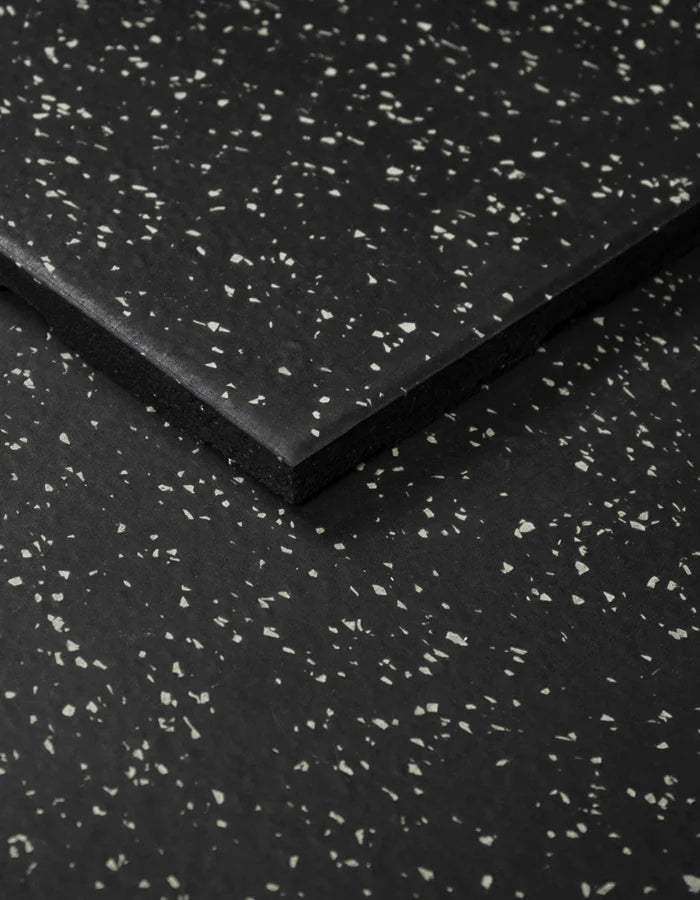 1441 Fitness Commercial Rubber Flooring for Gym 20 mm - 100 x 100 CM Speckled Grey