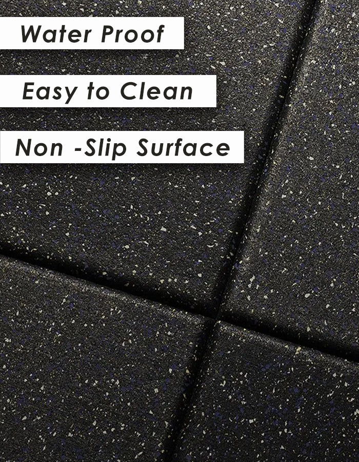 1441 Fitness Commercial Rubber Flooring for Gym 20 mm - 100 x 100 CM Speckled Grey