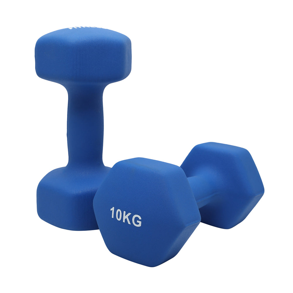 1441 Fitness - دمبل سداسي من النيوبرين بوزن من 1 إلى 10 كجم (يباع كزوج)
