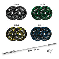Thumbnail for 1441 Fitness Camouflage  Bumper Plate Set - 120 Kg