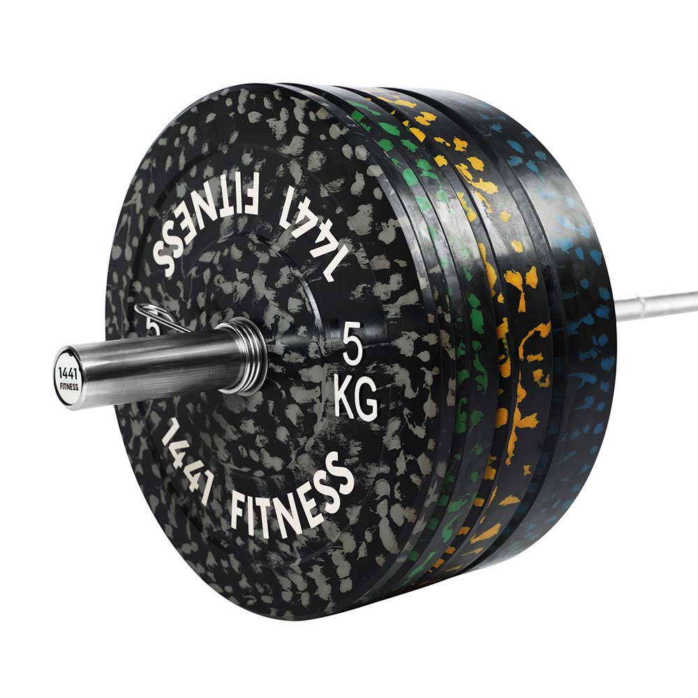 1441 Fitness Camouflage  Bumper Plate Set - 120 Kg