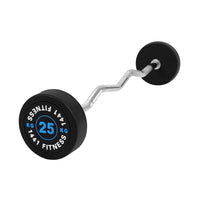 Thumbnail for 1441 Fitness - مجموعة باربل مموجة بوزن ثابت - من 10 كجم إلى 30 كجم (مجموعة من 5)