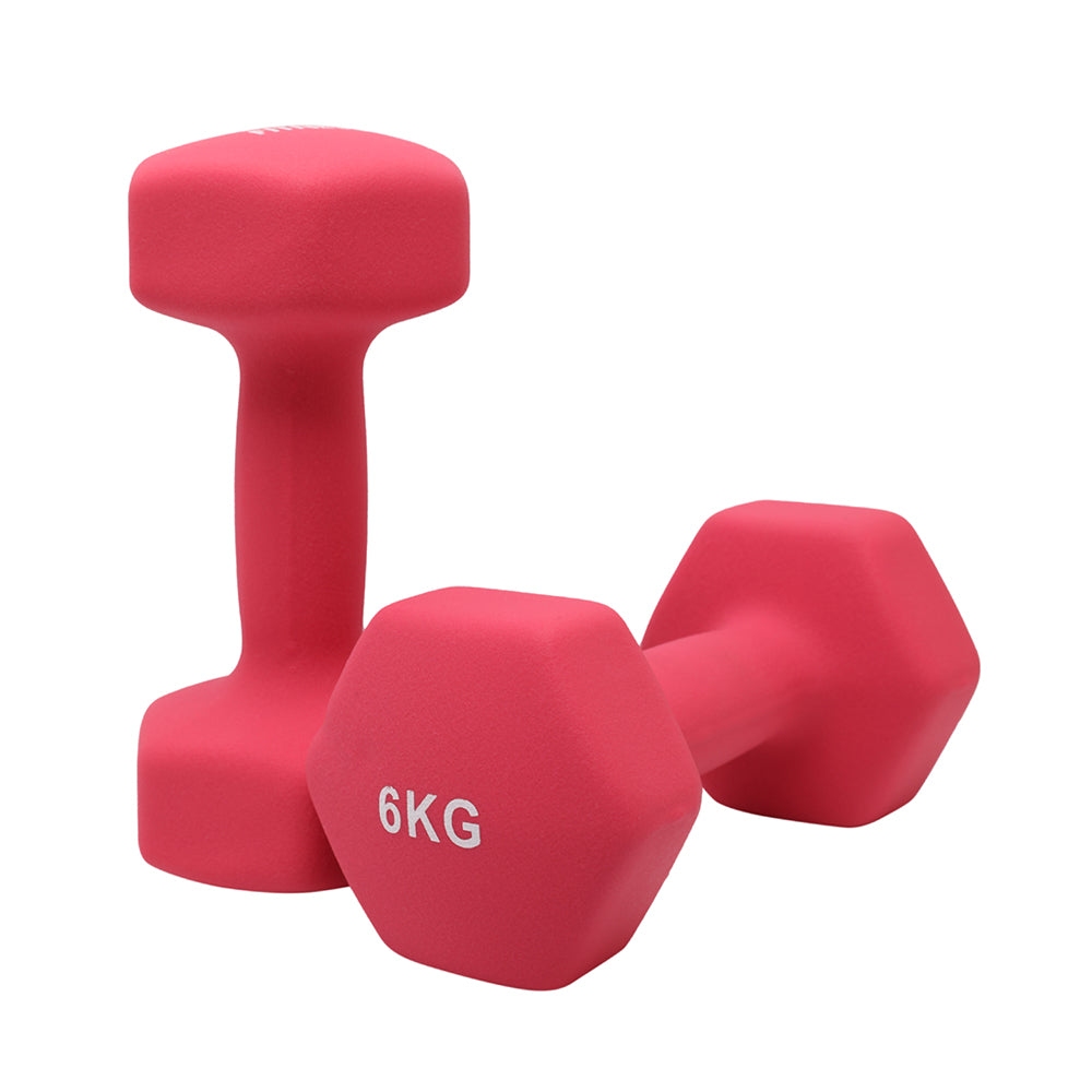 1441 Fitness - دمبل سداسي من النيوبرين بوزن من 1 إلى 10 كجم (يباع كزوج)