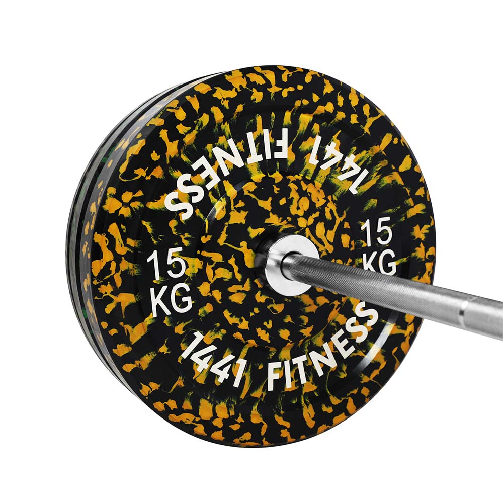 1441 Fitness Camouflage Bumper Plate Set - 80 Kg