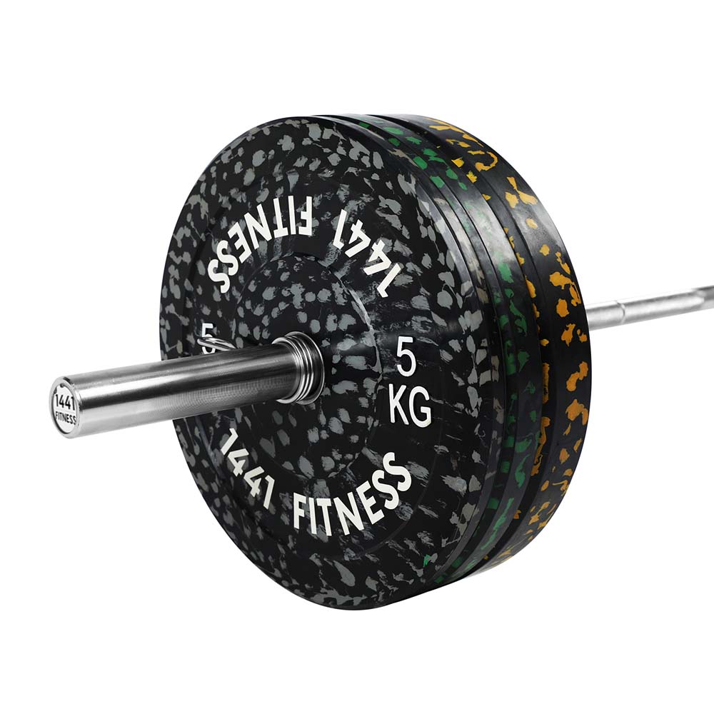 1441 Fitness Camouflage Bumper Plate Set - 80 Kg