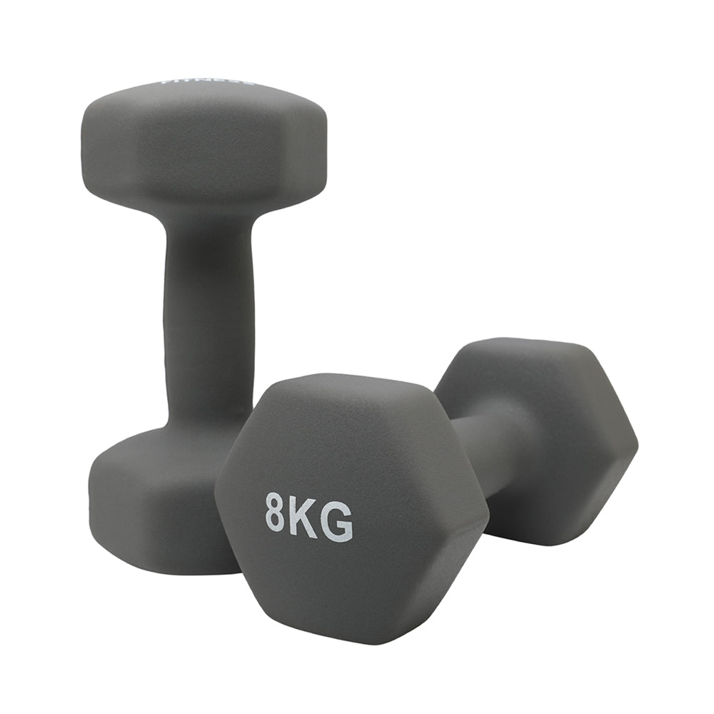 1441 Fitness - دمبل سداسي من النيوبرين بوزن من 1 إلى 10 كجم (يباع كزوج)