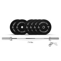 Thumbnail for 1441 Fitness Black Bumper Plate Set - 60 Kg