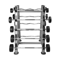 Thumbnail for 1441 Fitness - مجموعة أوزان باربل مستقيم ومموجة ثابت مع رف - من 10 كجم إلى 30 كجم (طقم من 10 قطع).