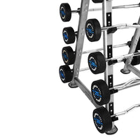 Thumbnail for 1441 Fitness - مجموعة أوزان باربل مستقيم ومموجة ثابت مع رف - من 10 كجم إلى 30 كجم (طقم من 10 قطع).