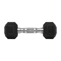 Thumbnail for 1441 Fitness - مجموعة دمبل سداسية مطاطية 2.5 - 50 كجم (20 زوجًا) - مجموعة 12