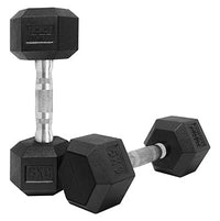 Thumbnail for 1441 Fitness - دمبل سداسي مطاطي (2.5 كجم - 50 كجم) - يباع في أزواج (قطعتان)