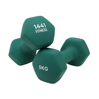 Thumbnail for 1441 Fitness - دمبل سداسي من النيوبرين بوزن من 1 إلى 10 كجم (يباع كزوج)