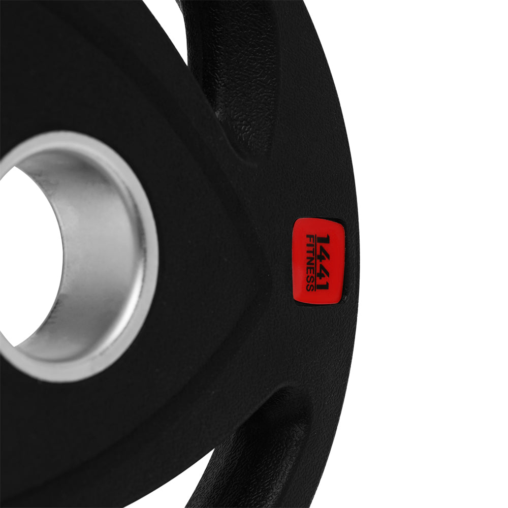 1441 Fitness - ألواح أولمبية بقبضة ثلاثية 2.5 كجم إلى 20 كجم
