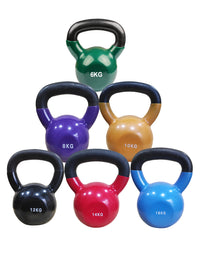 Thumbnail for 1441 Fitness Vinyl Coated Kettlebell Set - 6 Kg to 16 Kg