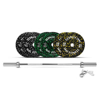 Thumbnail for 1441 Fitness Camouflage Bumper Plate Set - 80 Kg