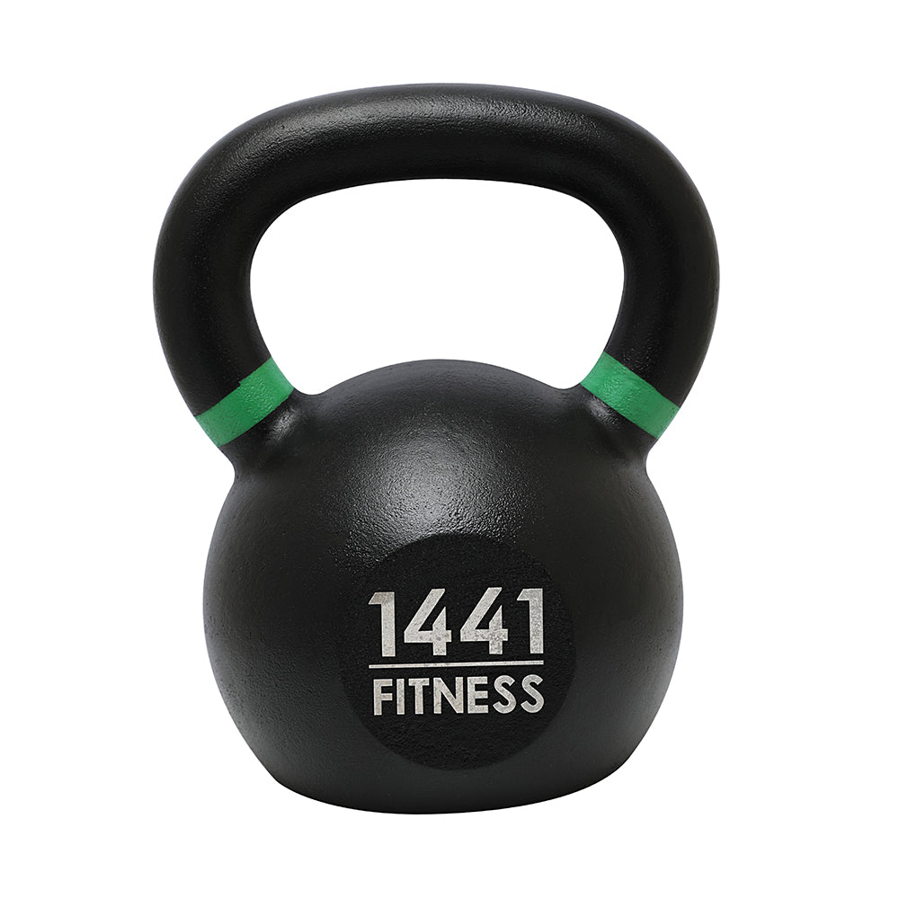 1441 Fitness - كيتل بيل من الحديد الزهر المطلي بالمسحوق - من 4 إلى 40 كجم