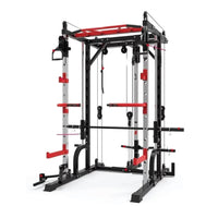 Thumbnail for 1441 Fitness - جهاز سميث ماشين المتعدّد الوظائف مع كابل متقاطع وسكوات راك - J009