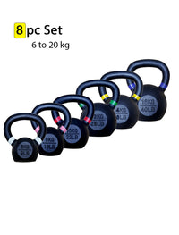 Thumbnail for 1441 Fitness Powder Coated Kettlebell Set - 6 Kg to 20 Kg