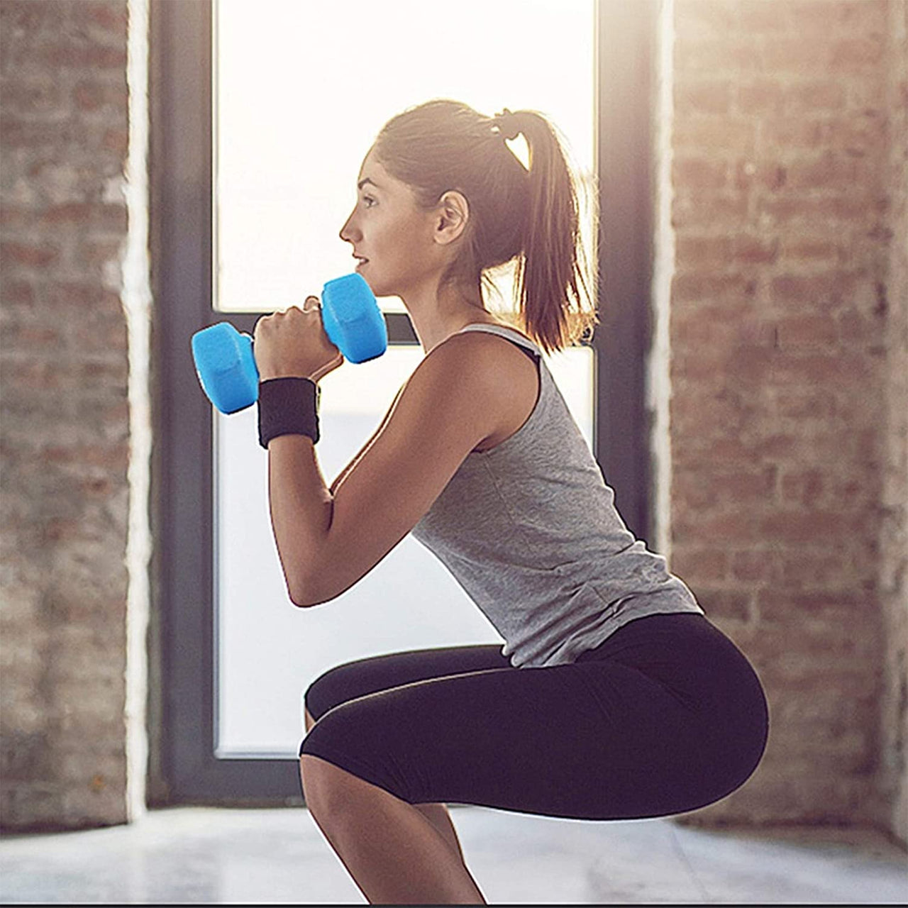1441 Fitness - دمبل سداسي من النيوبرين بوزن من 1 إلى 10 كجم (يباع كزوج)