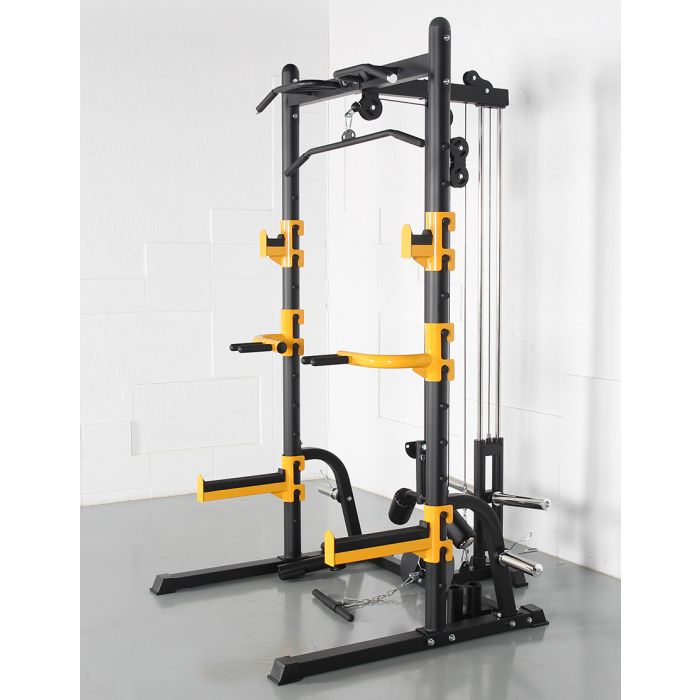 1441 Fitness - متعدد التمارين سكوات راك للأوزان الثقيلة مع ملحق عرضي - MDL66