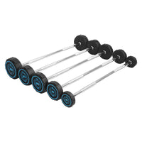 1441 Fitness Fixed Weight Straight Barbell PU (10 kg - 50 kg)