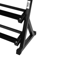 Thumbnail for 1441 Fitness PU Rubber Round Dumbbell Combo Set 2.5 Kg - 20 Kg (8 Pairs) with 3 Tier Rack 