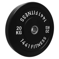 Thumbnail for Black Bumper Plates with 7 Ft Olympic Bar - 80 Kg Set - Bundle Offer