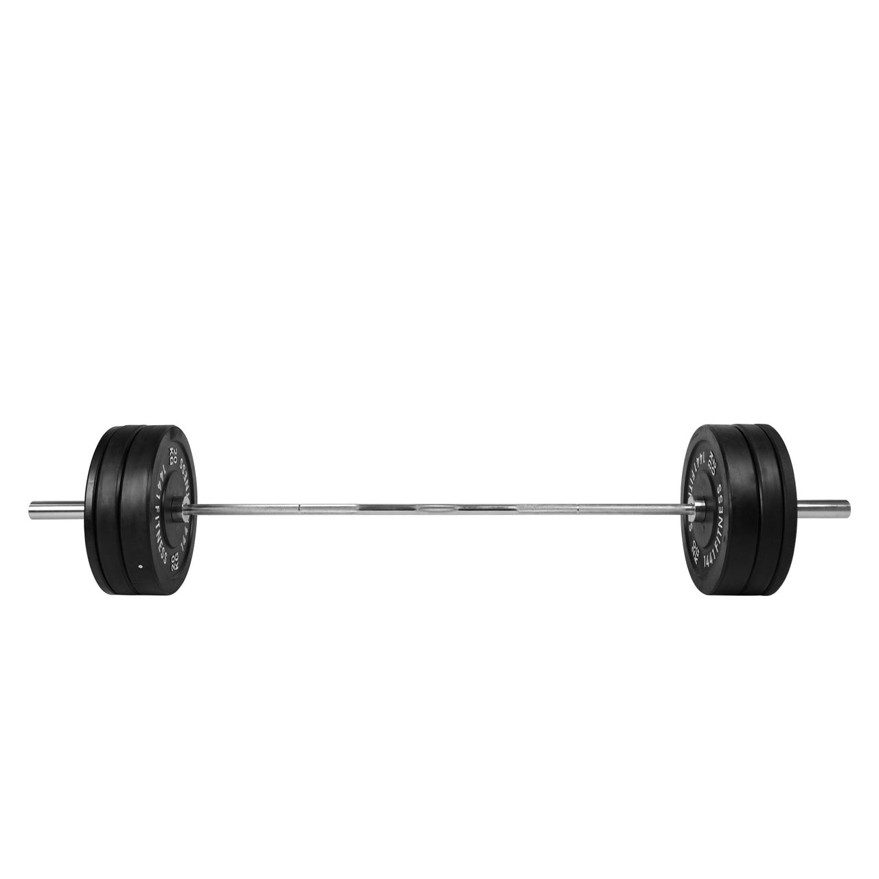 Black Bumper Plates with 7 Ft Olympic Bar - 80 Kg Set - Bundle Offer