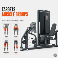 Thumbnail for Insight Fitness Seated Leg Press - SA016